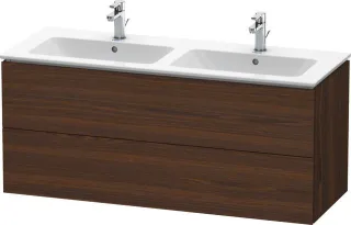 Duravit L-Cube Waschtischunterbau wandhängend Nussbaum gebürstet Matt 1290x481x550 mm - LC625806969 LC625806969