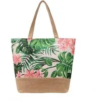 Zaewry Strandtasche Große Strandtasche mit Reißverschluss, geflochtene Stroh-Strandtasche