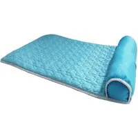 Ledander Hundematte Kühlmatte Hunde Ergonomisch mit Rand, Hundebett Selbstkühlend, Kühldecke Hunde Welpen Katze Kühlmatte, Drinnen Draußen