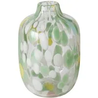 BOLTZE GRUPPE GmbH Dekovase GREENA, Ø 16 x H 25 cm, Grün, Weiß, Gelb, (1 St), geflammtes und gefärbtes Glas