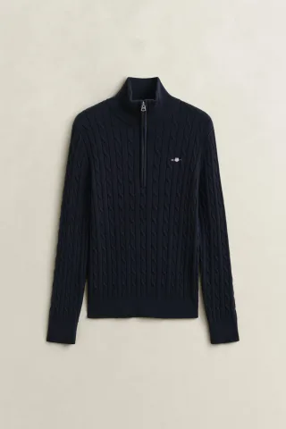 GANT - Zopfstrick-Troyer mit Stretch evening blue - Gr. - L