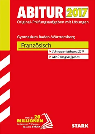 Abiturprüfung Baden-Württemberg - Französisch