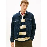 Tommy Jeans Jeansjacke RYAN RGLR TEDDY TRCKR EXT Freizeitjacke, Übergangsjacke