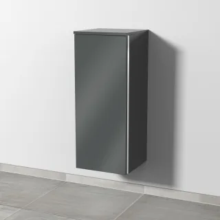Sanipa 3way Mittelschrank mit 1 Tür, Anthrazit-Glanz, BS12079 BS12079