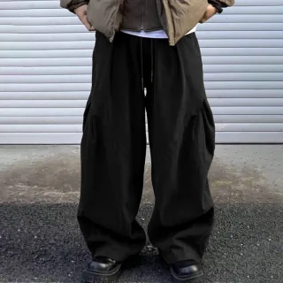 INCERUN Mens Casual Deconstructed Pleated Carrot Pant Casual Daily Solid Color Design Long Trousers Male S-5XL