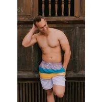 Luvanni Badehose Badehose Herren Schnelltrocknende Beachshorts Style1 Badeshorts Kordelzug Boardshorts Schwimmhose Männer Shorts Hose
