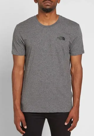 Die Nordwand Mens SS einfache Kuppel T Shirt grau