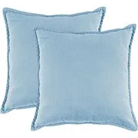 JACK Kissenbezüge 45x45cm 2er Set Kissenhülle Leinenoptik Mistral, (2 Stück), große Auswahl, Uni, Bunt, Baumwolle, Bezug