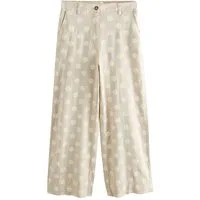 Next Palazzohose Elegante Hose mit weitem Bein, Kurzgröße (1-tlg)