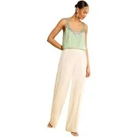 Love & Roses Paillettenshirt Love & Roses Trägertop mit Pailletten, Regular (1-tlg)