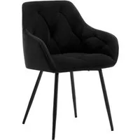 Woltu Polsterstuhl (1 St), Esszimmerstuhl ergonomischer aus Samt