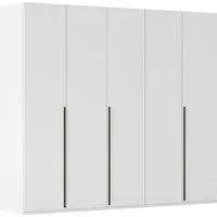 rauch Drehtürenschrank Kleiderschrank Schrank Garderobe Wäscheschrank BESTSELLER MONTCLAR (3 Ausstattungen BASIC/CLASSIC/PREMIUM (SOFT-CLOSE), Breiten 201-400 cm) Front in Glas/Hochglanz/Dekor/Grauspiegel in 5 Breiten MADE IN GERMANY