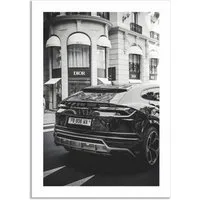 JUSTGOODMOOD Poster Premium ® Lamborghini Dior · Eleganz trifft Luxus, Lambo Dior (1 St), verschiedene Größen wählbar