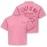 KIDS ONLY T-Shirt KOGVILLA LIFE S/S BOXY PRINTED TOP JRS in dezenter Boxy-Form