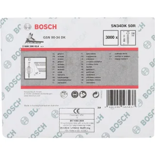 Bosch D-Kopf Streifennagel, blank, gerillt - 2608200014