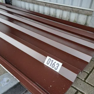 Trapezblech 35/207 | Dach | 2,50 m Länge | Schokoladenbraun ( RAL 8017 )