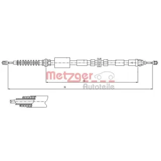 Metzger Handbremsseil hinten Ford Mondeo III IV