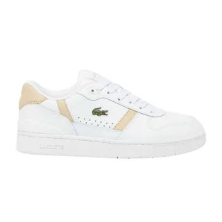 Lacoste - "T-Clip Set" Sneaker für Damen, Leder (Weiß)
