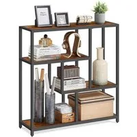 VASAGLE Bücherregal, Regal mit 4 Ablagen, Standregal, 30 x 100 x 103 cm