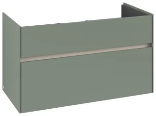 Villeroy & Boch Waschtischunterschrank Collaro 954x546x444mm 2 Ausz. Waschbecken mittig Soft Green C01100AF
