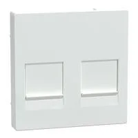 Zentralplatte zweifach Anschluss für Modular-Jack weiß, Retail