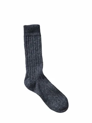 Pantharella Herren Denim-Socke Blau 80 % Baumwolle (recycelt), 13 % Polyester, 6 % Polyamid, 1 % Elasthan