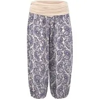 malito more than fashion Haremshose malito Damen Capri Hose mit Orient Print, Haremshose zum Tanzen, Haremshose Knielang