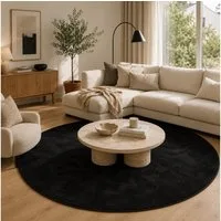 Pergamon Hochflor-Teppich Hochflor Langflor Teppich Super Soft Melia Rund, Rund, Höhe: 20 mm