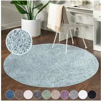 Carpet City Hochflor-Teppich City Shaggy, rund, Höhe: 30 mm, Teppich Langflor, Uni, Shaggy, flauschig-weich