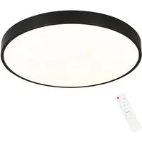 Nettlife LED Panel Dimmbare Deckenleuchte 37cm Schwarz, Dimmbar mit Fernbedienung, LED fest integriert, Warmweiß Neutralweiß Kaltweiß, für Küche