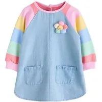 Next Jeanskleid Denim-Kleid mit Raglanärmeln (1-tlg)