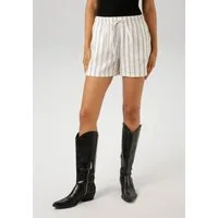 Aniston CASUAL Shorts mit Glitzerfäden verzierte Streifen