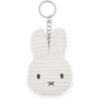 Bon Ton Toys Plüschanhänger Miffy Cord-Schlüsselanhänger Weiß 10 cm, Weiches Plüschmaterial