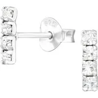 ALEXANDER YORK Paar Ohrstecker STAB Zirkonia, 2-tlg., 925 Sterling Silber