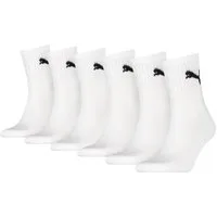 PUMA Socken PUMA SHORT CREW 6P UNISEX ECOM (6 Paar) Gepolsterte Sohle für Stoßdämpfung und zusätzlichen Komfort