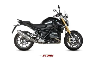 Sport Auspuff OVAL Storm by MIVV Edelstahl BMW R 1200 R / RS Bj. 2015-2018 EURO-3 / EURO-4 +ABE