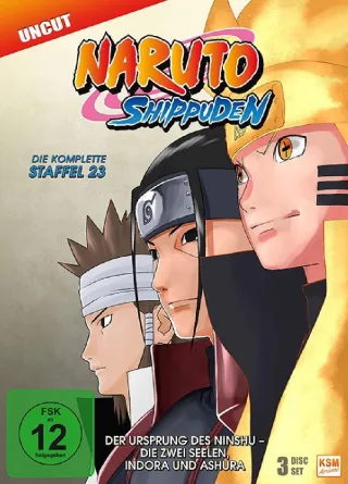 Naruto Shippuden - Staffel 23: Der Ursprung des Ninshu - Die zwei Seelen Indora und Ashura (Folgen 679-689) [3 DVDs]