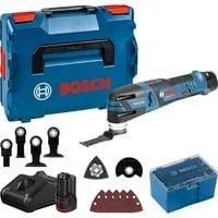 Akku-Multi-Cutter GOP 12V-28 Professional, 12Volt, Multifunktions-Werkzeug blau/schwarz, 2x Li-Ionen Akku 3,0Ah, in L-BOXX