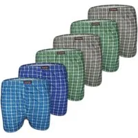 TEXEMP Boxershorts 6er Pack Herren Boxershorts Unterhosen Baumwolle Unterwäsche Boxer (Spar-Packung, 6-St) 100% Baumwolle