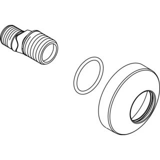 Ideal Standard S-Anschluß, 1 Paar MELANGE, kpl., A962076AA Chrom