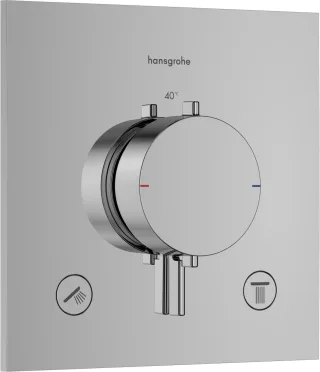 Hansgrohe Thermostat Unterputz Ecostat Comfort E Fertigset 2 Verbraucher chrom, 33711000 33711000