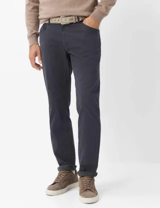 Brax Herren Five-Pocket-Hose Style COOPER DARK GREY, dunkelgrau, Gr. 40/36