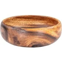 Levandeo® Dekoschale, Holzschale Akazie 15x4,5cm rund Holz Schale Obstschale Deko