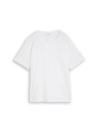 Tom Tailor - Plus Size - Boxy Fit T-Shirt mit Brusttasche white - Gr. - 52
