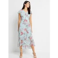 bonprix Chiffonkleid für eleganten Anlass, aus Polyester, ausgestellte Passform
