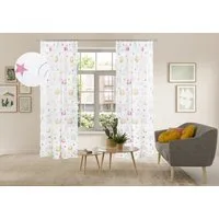 OTTO home Gardine Morgann (1 St), Kräuselband, transparent, Kräuselband, verspieltes Design, Pflegeleicht, transparentes Material