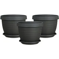Scheurich Blumentopf Country Star 40 (Set, 3 St), mit Untersetzern