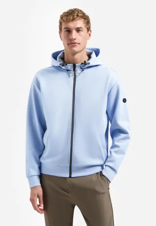 No Excess - Sweater Full Zipper Hooded Interlock blue - Gr. - XL
