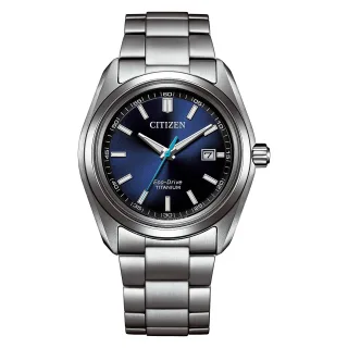 CITIZEN - AW1900-50L gehäuse: silber; ziffernblatt: blau; arm - Gr. - OS