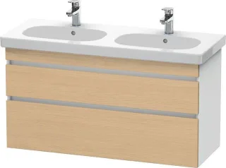 Duravit DuraStyle Waschtischunterbau wandhängend Natur Eiche & Weiß Matt 1150x453x610 mm - DS6486030 DS648603018
